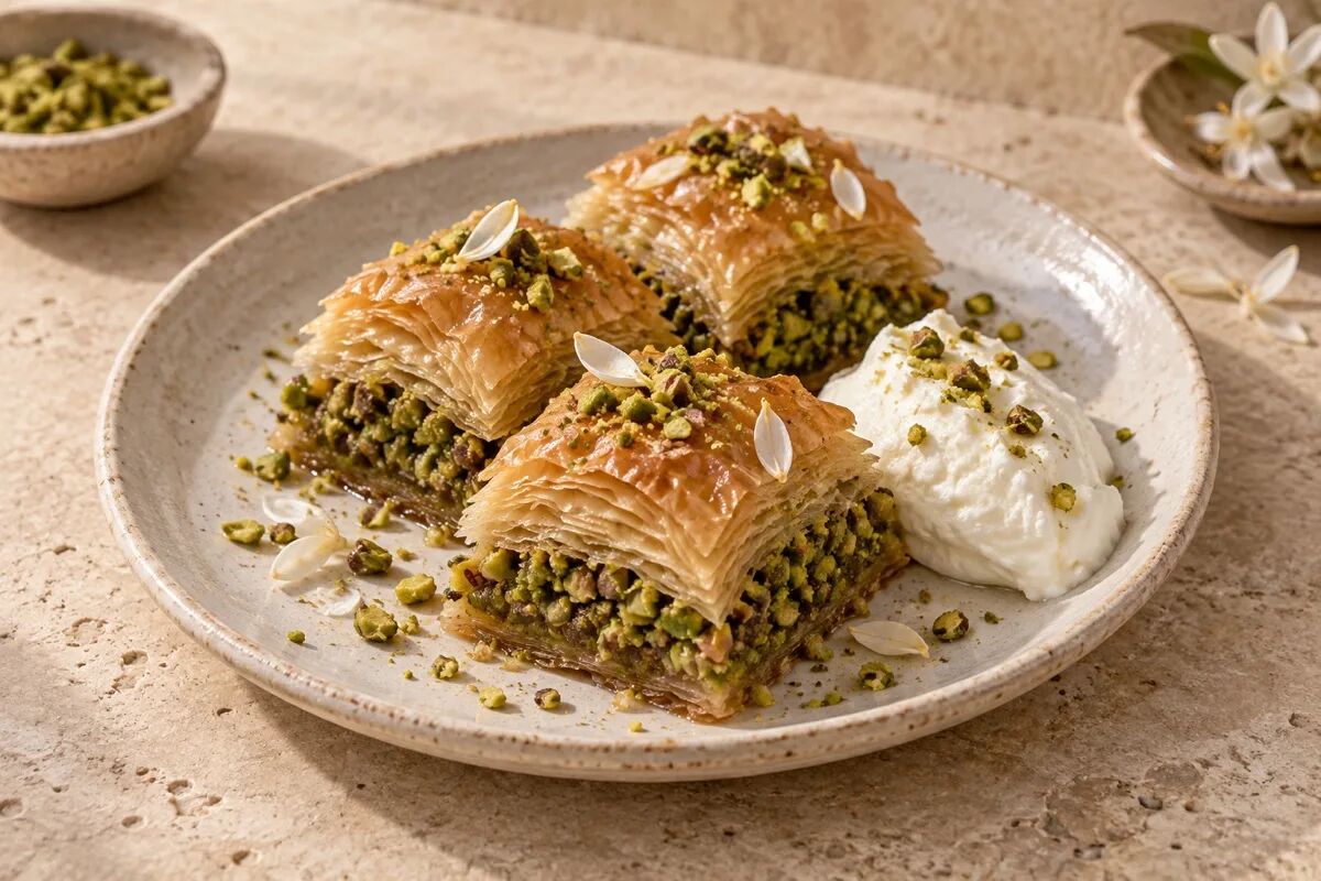 Pistachio baklava